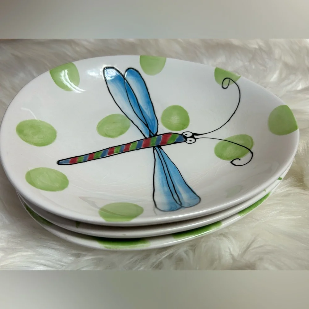 Whimsy Collection Jill Seale Boston Warehouse Set of 4 Plates - Picture 3 of 16